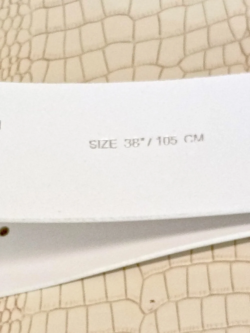 Brand New J.Lindeberg Men Slater White Leather Golf Belt White - 38
